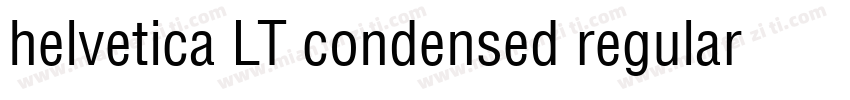 helvetica LT condensed regular字体转换